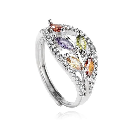 Bague argent 925 zirconiums couleurs Ella Cotemode