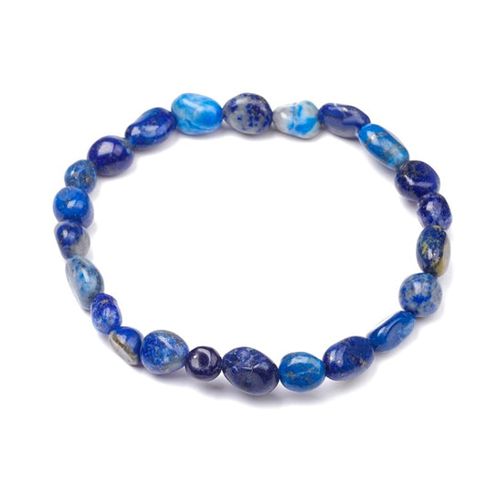 Bracelet pour homme ou femme - pierres naturelles lapis lazuli
