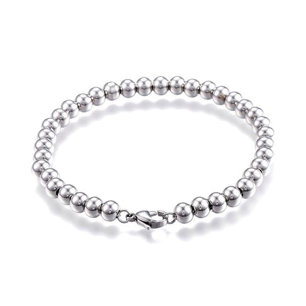 Bracelet acier inoxydable billes Bijouxmode