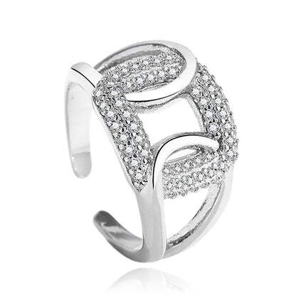 Bague argent 925 ornée de zirconiums Lila Cotemode