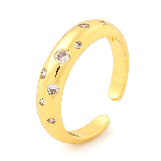 Women's Adjustable CZ Diamond Ring