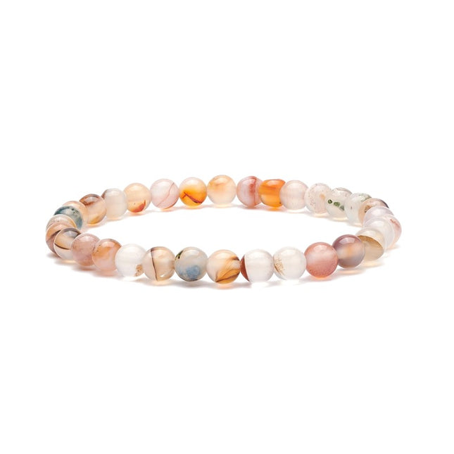 Bracelet pour homme ou femme - pierres agate naturelles