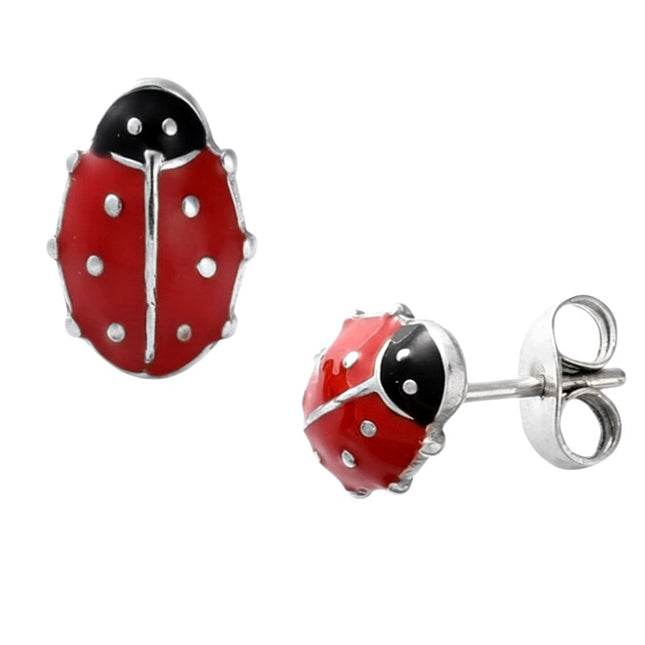 coccinelle boucles d'oreilles pour enfant