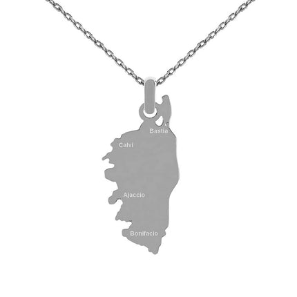 Chaîne collier et pendentif acier inoxydable Corse Bijouxmode