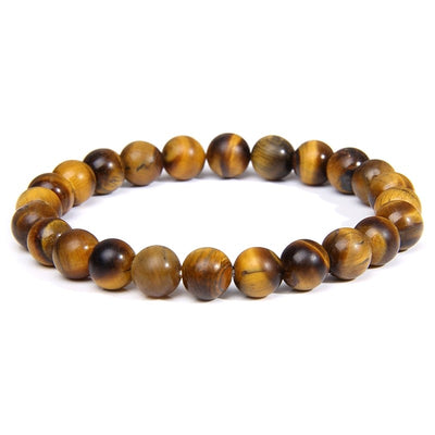 Bracelet pour Homme ou Femme - Pierre naturelle 6 mm - Oeil du tigre Bracelet pierres naturelles Bijouxmode
