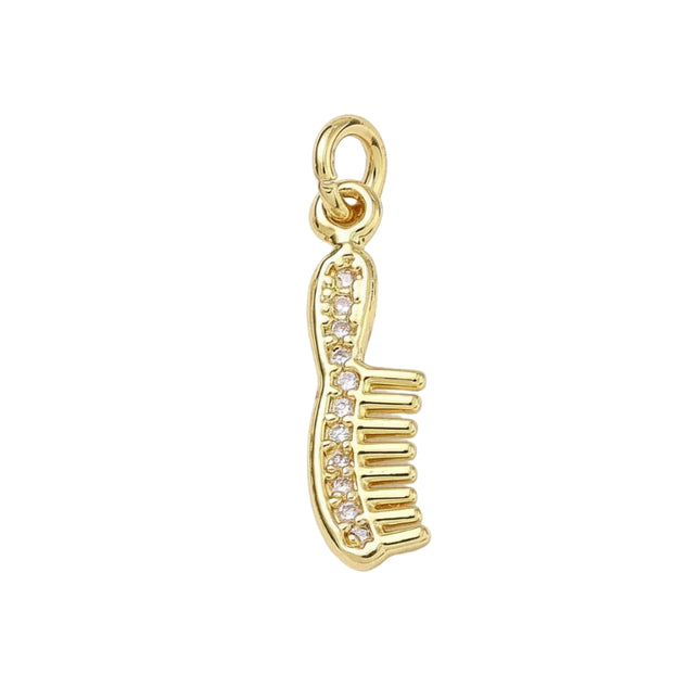 pendentif peigne plaqué or