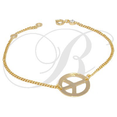 Bracelet pour femme - Cercles 'Peace and Love'