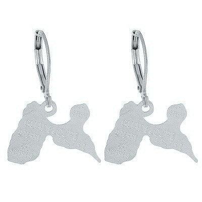 Boucles d'oreilles pour femme - Acier 316 argenté - Guadeloupe Bijouxmode