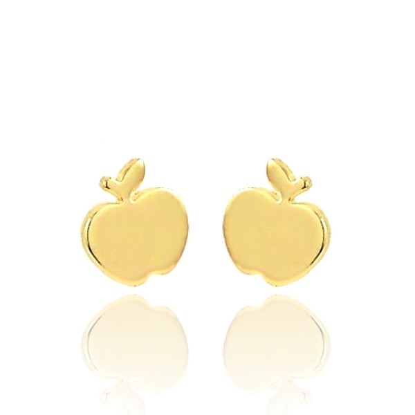 Boucles d'oreilles pour femme - Puces ' pommes '