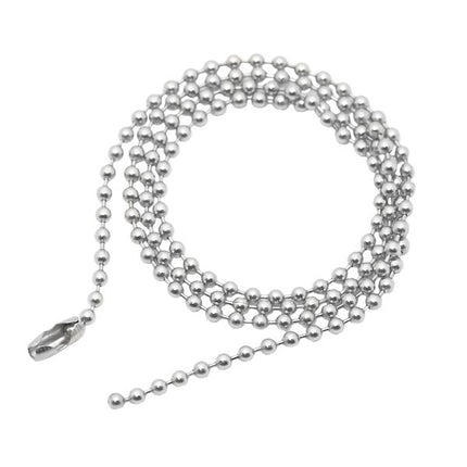 Chaine bille acier 316 - Couleur argenté 60 cm - 2.5 mm Bijouxmode