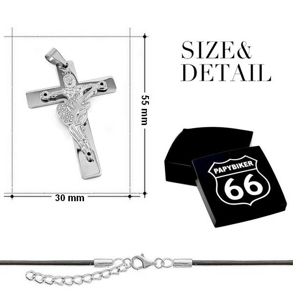 Croix Guitare Johnny Halliday Acier 316 - Magnifique Reproduction Papybiker66