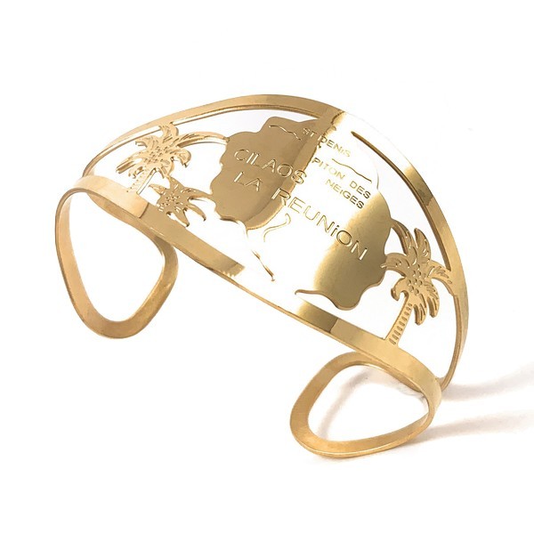 Bracelet pour femme - Acier 316 doré - La Réunion