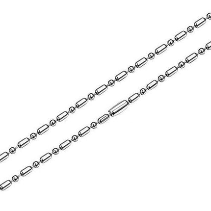 Chaîne rhodié Alternance de Billes Bijouxmode 