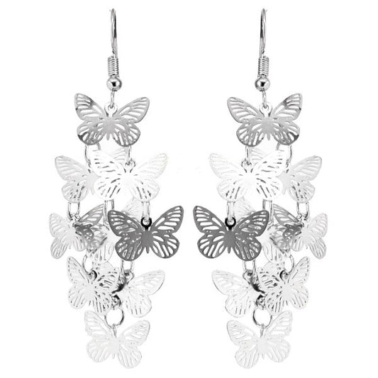 Boucles d'oreilles fantaisie pour Femme - Multitude de papillons