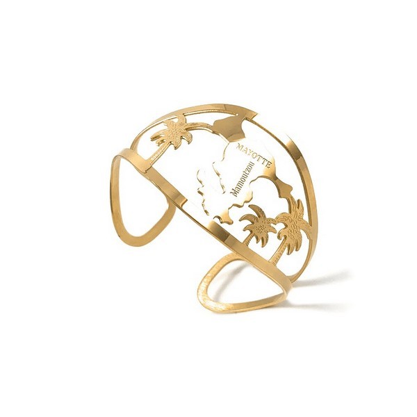 Bague en Acier 316 - Mayotte - Doré Bijouxmode