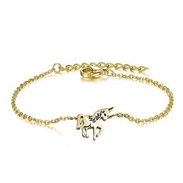 Bracelet en Acier 316 - Licorne couleur doré