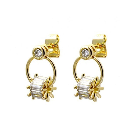 Boucles d'oreilles pour femme - Cz roulant