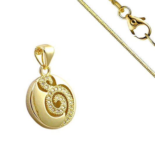 Collier pour femme - Couleur or - Spirale