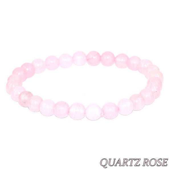 Bracelet pour Homme ou Femme - Pierre naturelle - Quartz rose