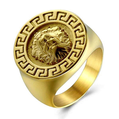 Bague pour homme - Acier 316 - Tête de lion Papybiker66