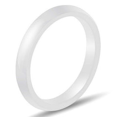 Bague céramique pour femme - Anneau blanc Bijouxmode