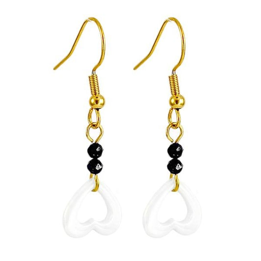 Boucles d'oreilles pour femme - Céramique - Perles noir