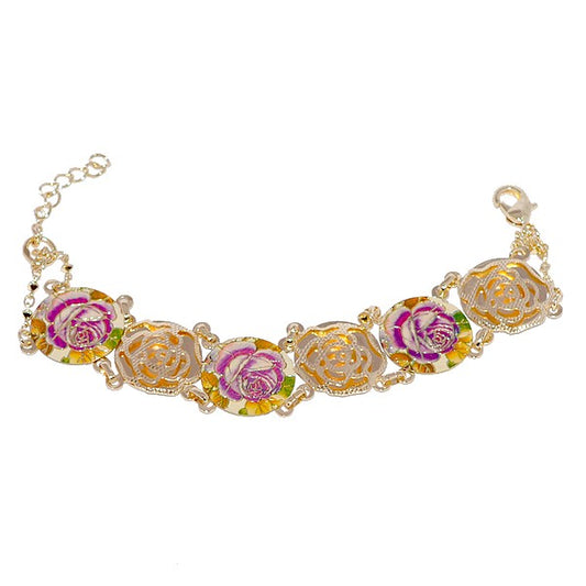 Bracelet femme motif floral 001 