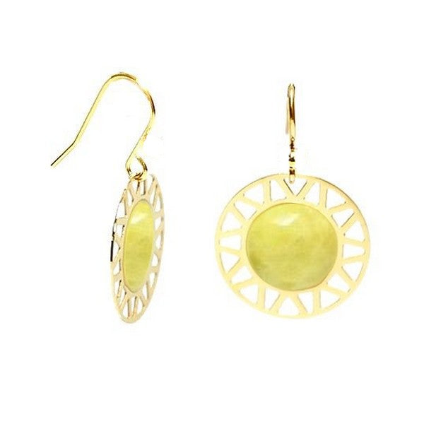 Boucles d'oreilles pour femme rosace pierre motarde