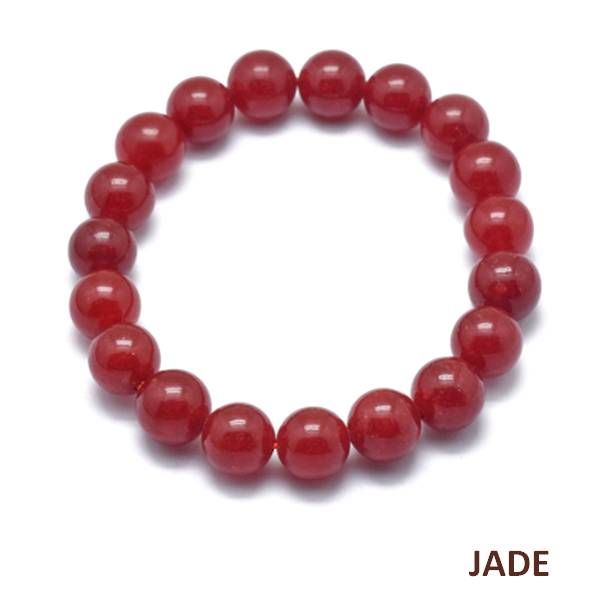 Bracelet pour Homme ou Femme - Pierre naturelle 8 mm - Jade naturelle Bracelet pierres naturelles Bijouxmode