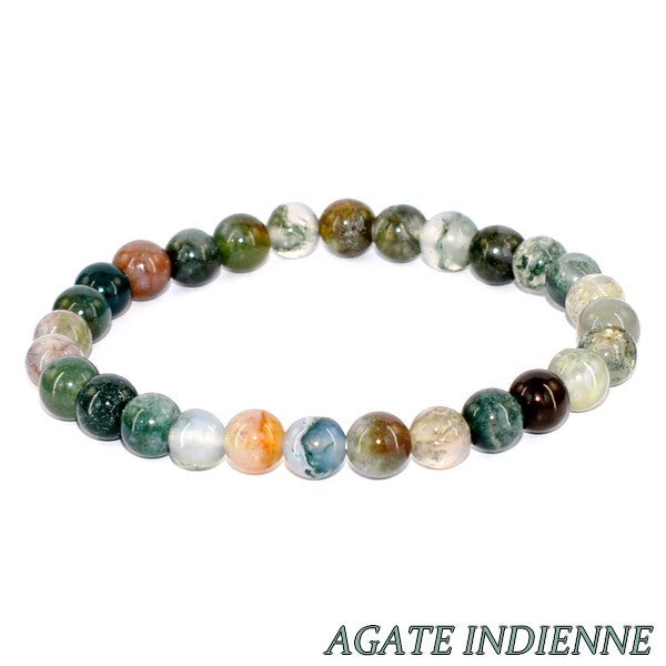 Bracelet pour Homme ou Femme - Pierre naturelle - Agate indienne