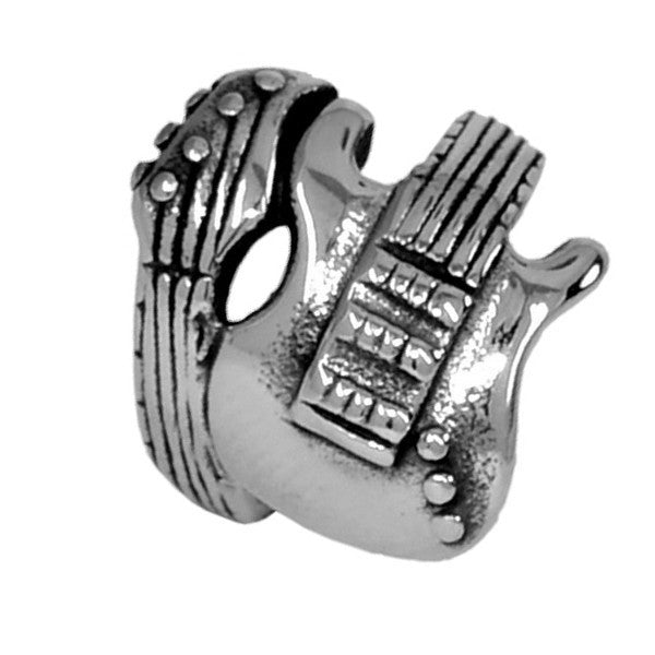 Bague homme en acier 316 guitare électrique