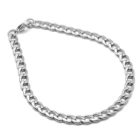 Bracelet femme acier inoxydable infini argenté