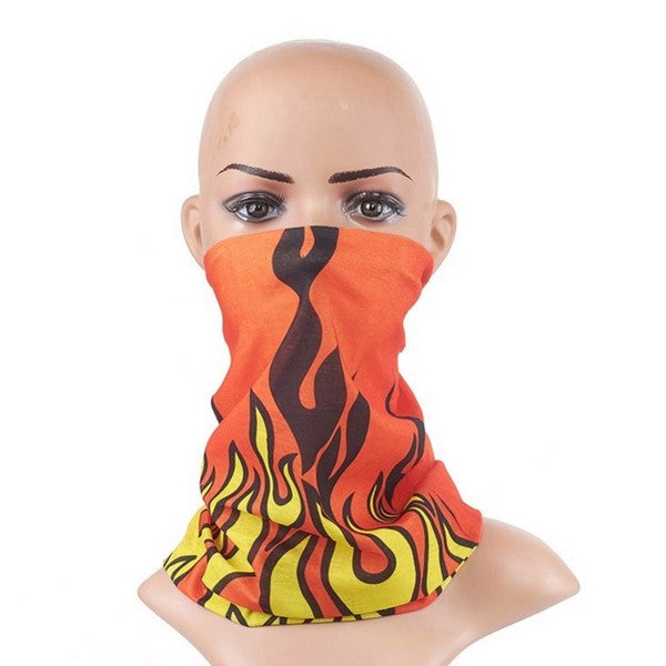 Foulard bandana cache cou flammes Papybiker66