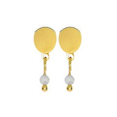 Boucles d'oreilles tombantes pierre naturelle howlite Boucles d'oreilles pierres naturelles Bijouxmode