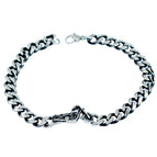 Bracelet Gourmette En Acier Inoxydable - Occasion, Fabriqué En France