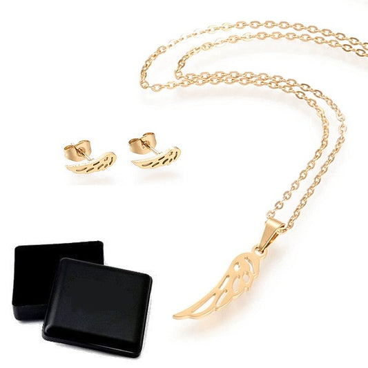 Coffret cadeau pour femme - Ensemble collier & Boucles d'oreilles 