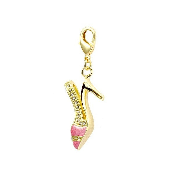 Collection prestige -  Charm sandale rose et cz