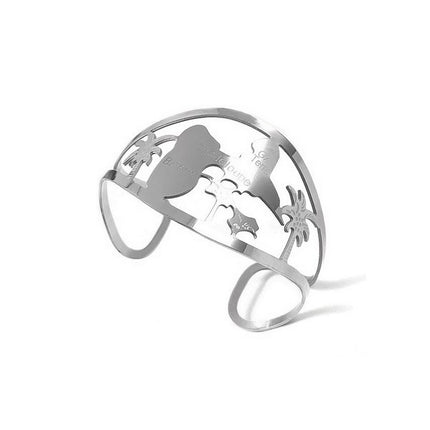 Bague en Acier 316 - Guadeloupe - couleur argenté Bijouxmode