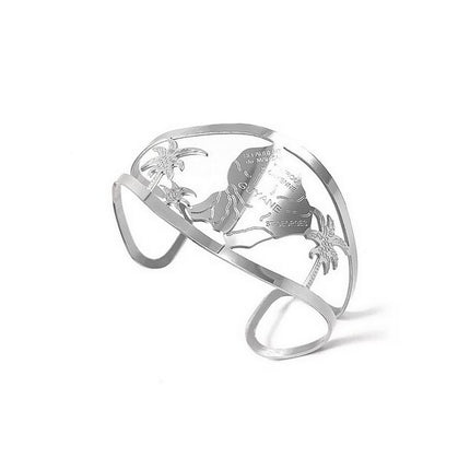 Bague en Acier 316 - Guyane - couleur argent Bijouxmode