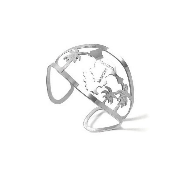 Bague en Acier 316 - Mayotte - couleur argent Bijouxmode