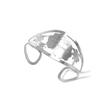 Bague en Acier 316 - La Réunion - couleur argent Bijouxmode