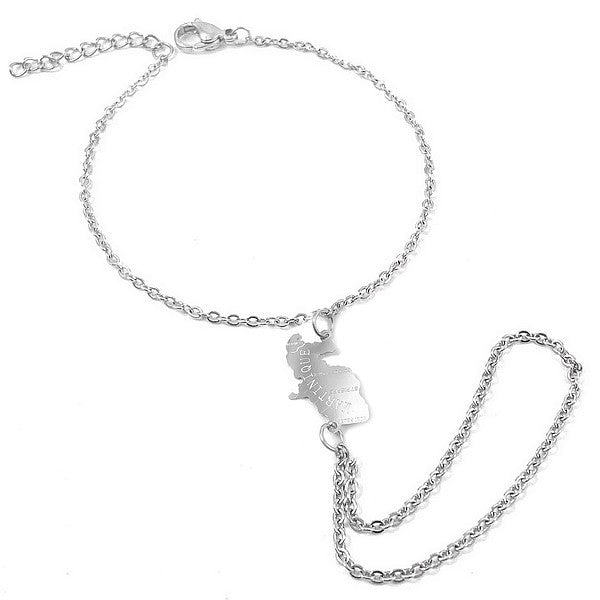 Bijou de main pour femme - Acier 316 argenté - Martinique Bijouxmode