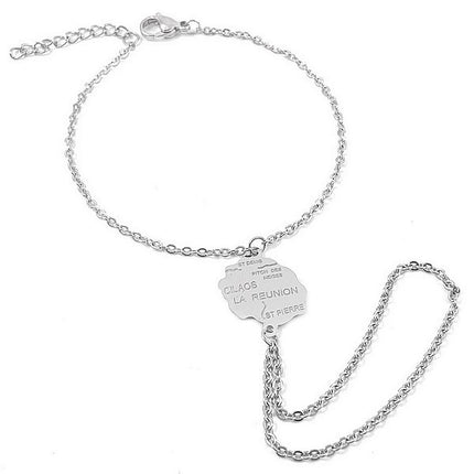 Bijou de main pour femme - Acier 316 argenté - La Réunion Bijouxmode