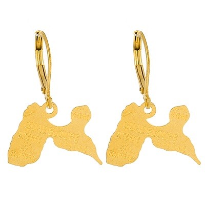 Boucles d'oreilles pour femme - Acier 316 doré - Guadeloupe Bijouxmode