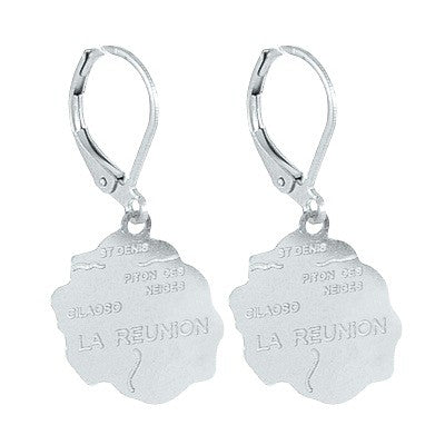 Boucles d'oreilles pour femme - Acier 316 argenté - La Réunion Bijouxmode