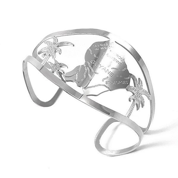 Bracelet pour femme - Acier 316 argenté - La Guyane Bijouxmode