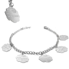 Bracelet pour femme - Acier 316 argenté - Chaine et motifs "La Réunion" Bijouxmode