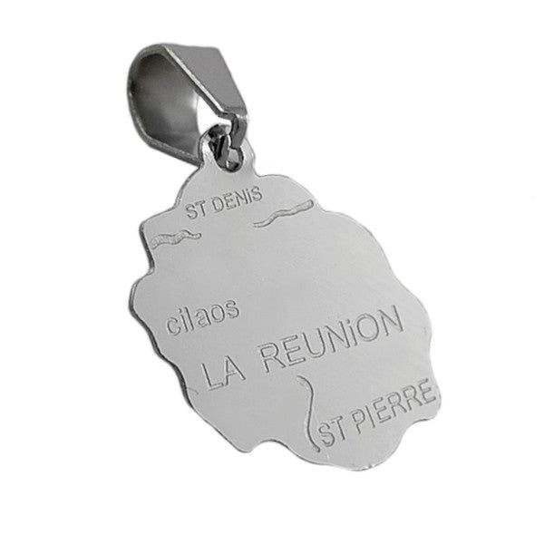Pendentif mixte - Acier 316 argenté - La Réunion Bijouxmode